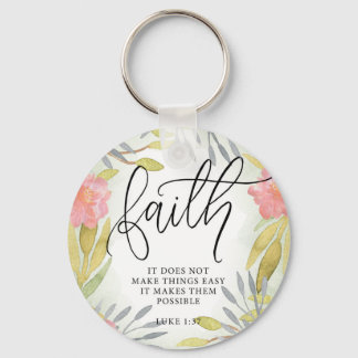 Faith Inspirational Gift Key Ring