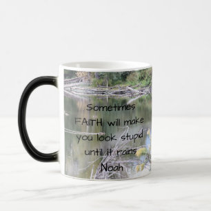 Faith Inspirational Humour Quote Bible Christian   Magic Mug