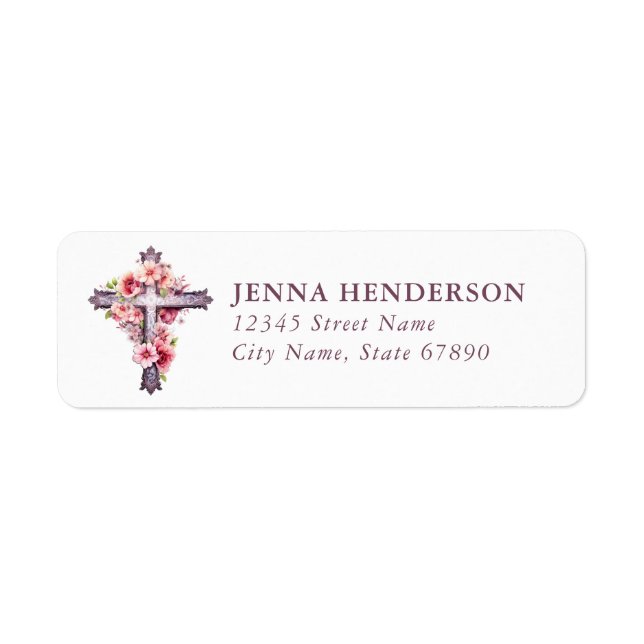 Faith & Inspirational Return Address Labels (Front)
