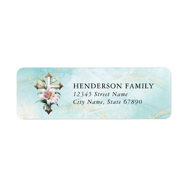 Faith & Inspirational Return Address Labels (Front)