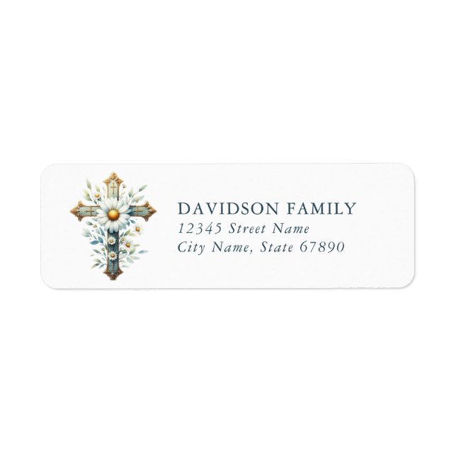 Faith & Inspirational Return Address Labels (Front)