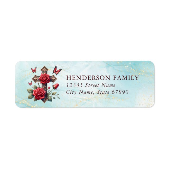 Faith & Inspirational Return Address Labels (Front)