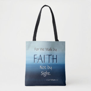 FAITH Inspirational Scripture Tote Bag