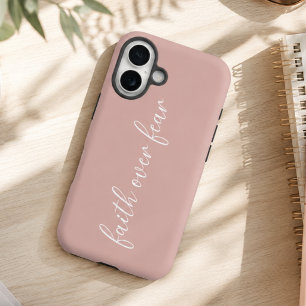 Faith Inspired Minimalist Pink iPhone 16 Case