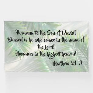 Faith-Inspired Palm Sunday Verse Banner