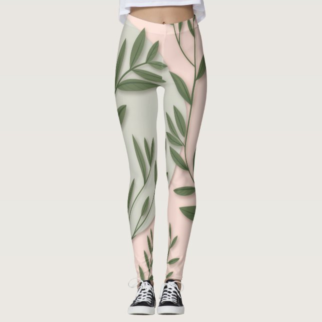 Faith Inspired Unique Design Leggings Ai design  (Front)