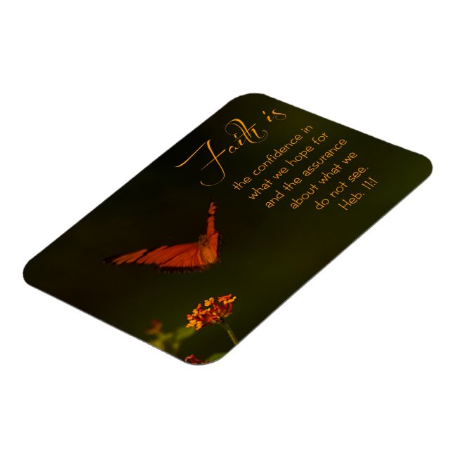 Faith is...Inspirational Scripture Magnet (Left Side)