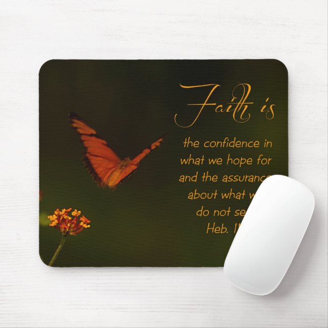 Faith is...Inspirational Scripture Mouse Pad (With Mouse)