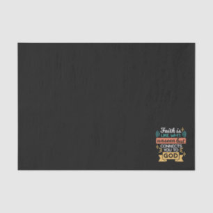 Faith Is Like WiFi Funny Christian Quote Art Tissue Paper