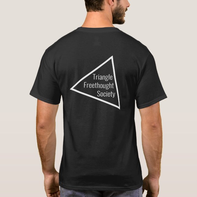 Faith is NOT a virtue (Dark) T-Shirt (Back)