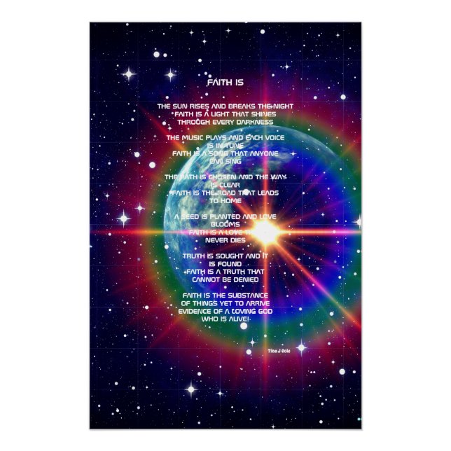 Faith Is Poem Poster (Front)