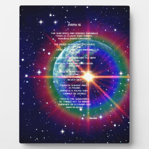 'Faith Is' Poem Tabletop Plaque