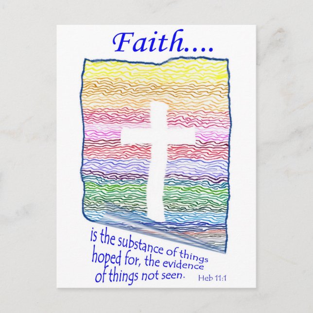Faith is Substance of things Hoped for... Postcard (Front)