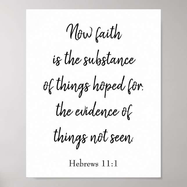 Faith is the Substance  Poster (Front)