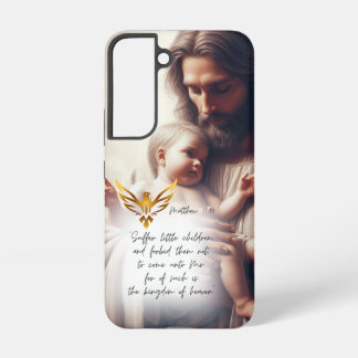 Faith Jesus Embracing Baby Realistic Gold Dove Samsung Galaxy Case