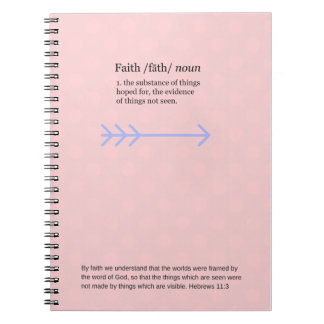 Faith journal, pink notebook