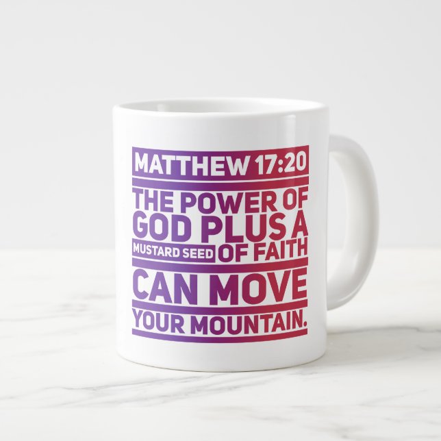 Faith  Jumbo Mug (Front Right)