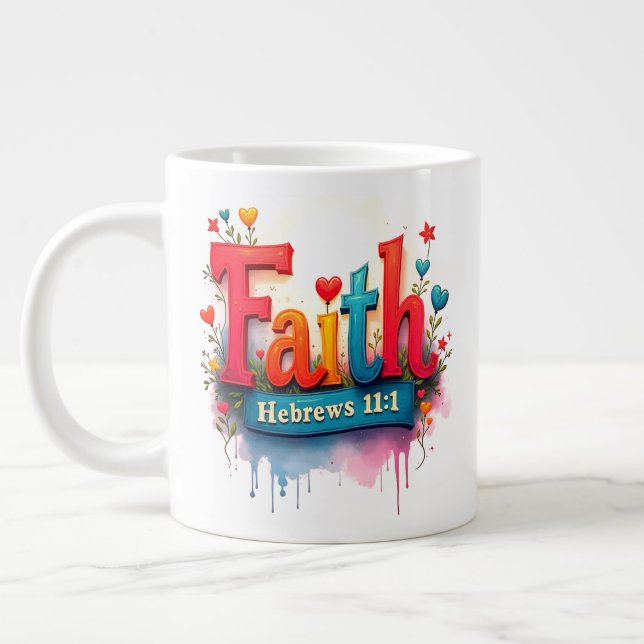 Faith Jumbo Mug (Left)