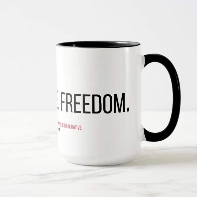 Faith. Justice. Freedom. 15 oz. Mug (Right)