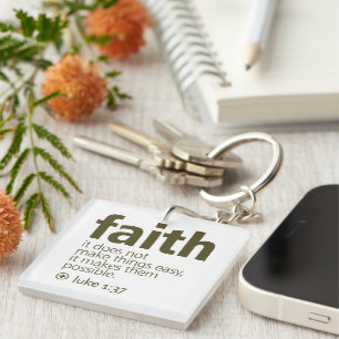 Faith Key Ring