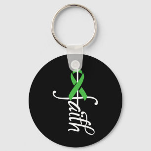 Faith Kidney Disease - Ribbon Kidney Disease Aware Key Ring