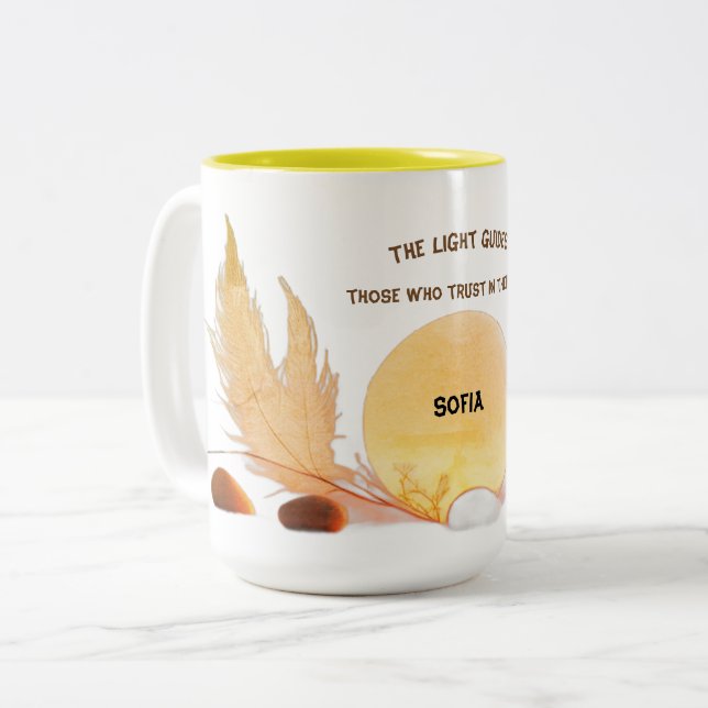Faith & Light 15oz Two-Tone Mug (Front Left)