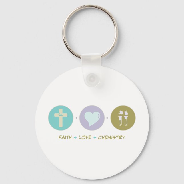 Faith Love Chemistry Key Ring (Front)