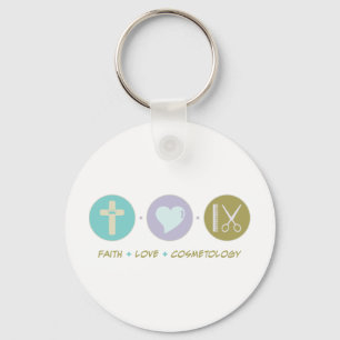 Faith Love Cosmetology Key Ring