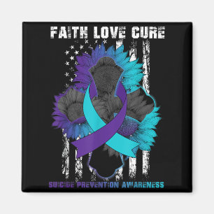 Faith Love Cure Prevention Awareness Christian Magnet