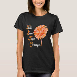 Faith Love Hope Courage Aml Leukaemia Awareness 1 T-Shirt