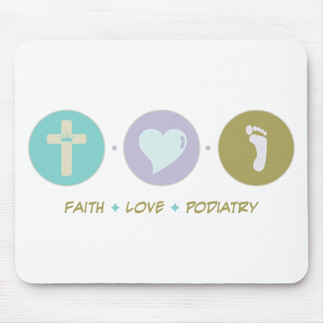 Faith Love Podiatry Mouse Pad (Front)
