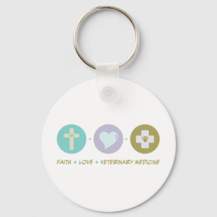 Faith Love Veterinary Medicine Key Ring