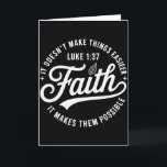 Faith Luke 1 37 Bible Verse Christian Religious Qu Card<br><div class="desc">Faith Luke 1 37 Bible Verse Christian Religious Quote</div>