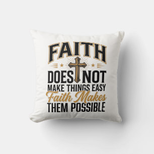 Faith Makes Them Possible Christian Typography Des Cushion