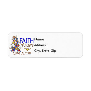 Faith Matters 3 Autism Return Address Label