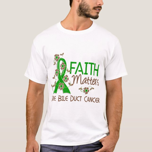 Faith Matters 3 Bile Duct Cancer T-Shirt (Front)