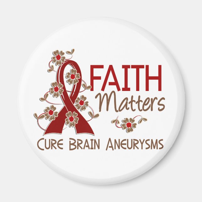 Faith Matters 3 Brain Aneurysm Magnet (Front)