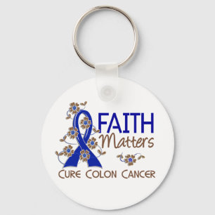 Faith Matters 3 Colon Cancer Key Ring