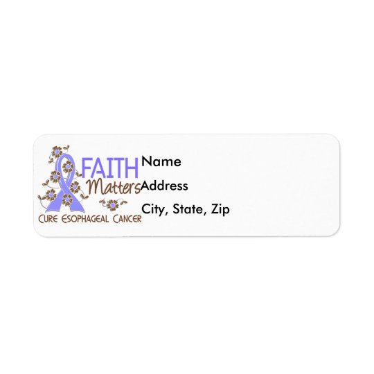 Faith Matters 3 Oesophageal Cancer Return Address Label