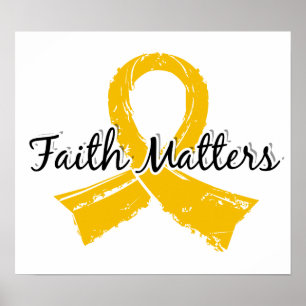 Faith Matters 5 Childhood Cancer Poster