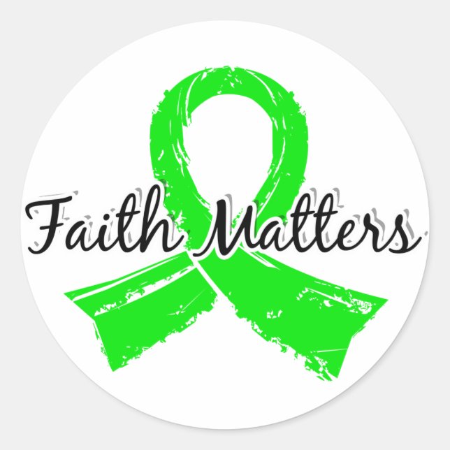 Faith Matters 5 Lymphoma (Non-Hodgkin's) Classic Round Sticker (Front)