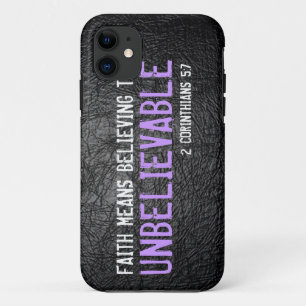 Faith means believing bible verse 2 Cor. 5:7 iPhone 11 Case