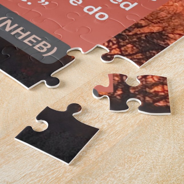 Faith Message - Bible Verse - Hebrews 11-1 - Jigsaw Puzzle (Side)