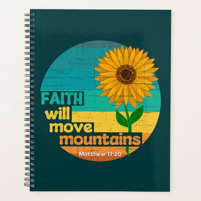 Faith Move Mountains Christian Design Planner (Front)
