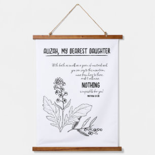 Faith mustard seed hanging tapestry