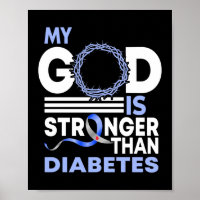 Faith MY God Is Stronger Than Diabetes Awareness