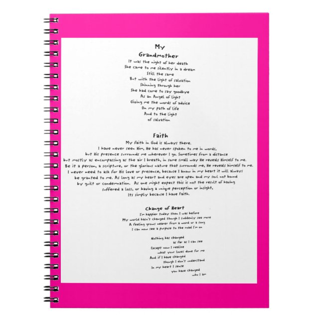 Faith Notebook (Front)