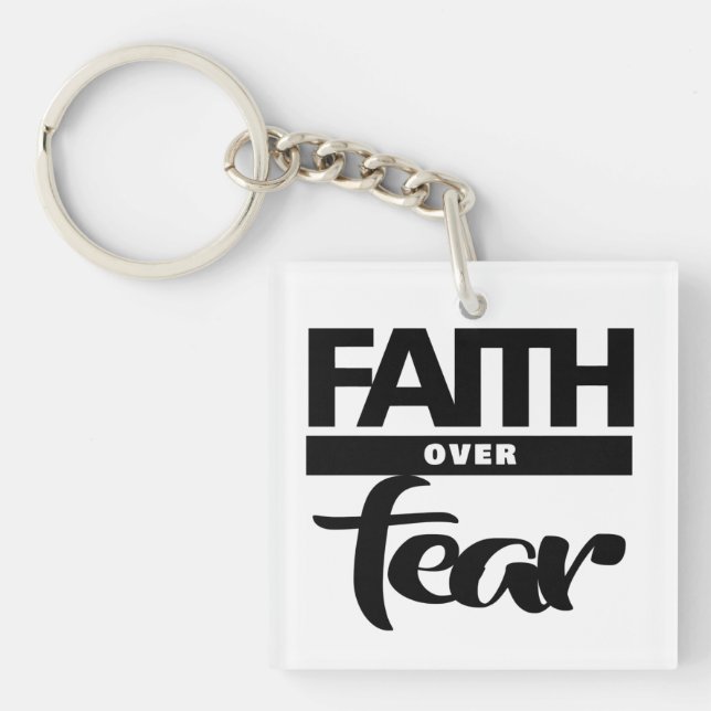Faith Over Fea Key Ring (Front)