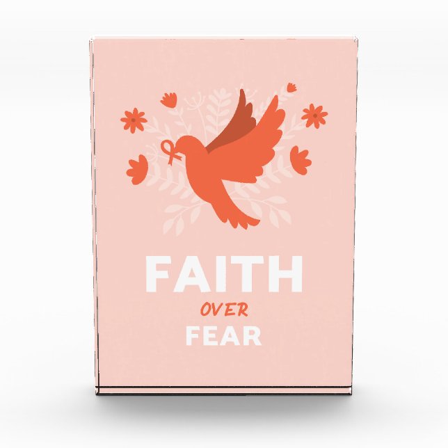 Faith Over Fear - Acrylic Block (Front)