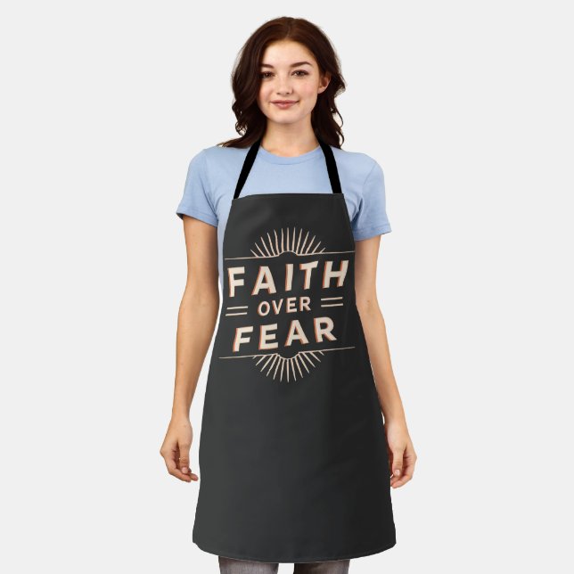 Faith Over Fear Apron (Worn)